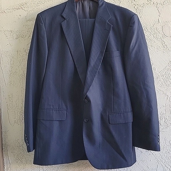 Stafford Man's Suit Jacket/Blazer and Pants Size 48L - Picture 1 of 13